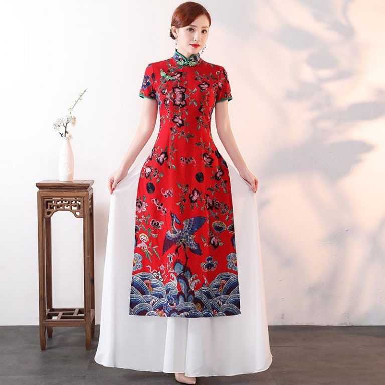 Red Tunic Chinese Dress