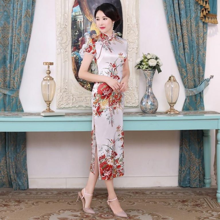 Chinese Dress with Flowers