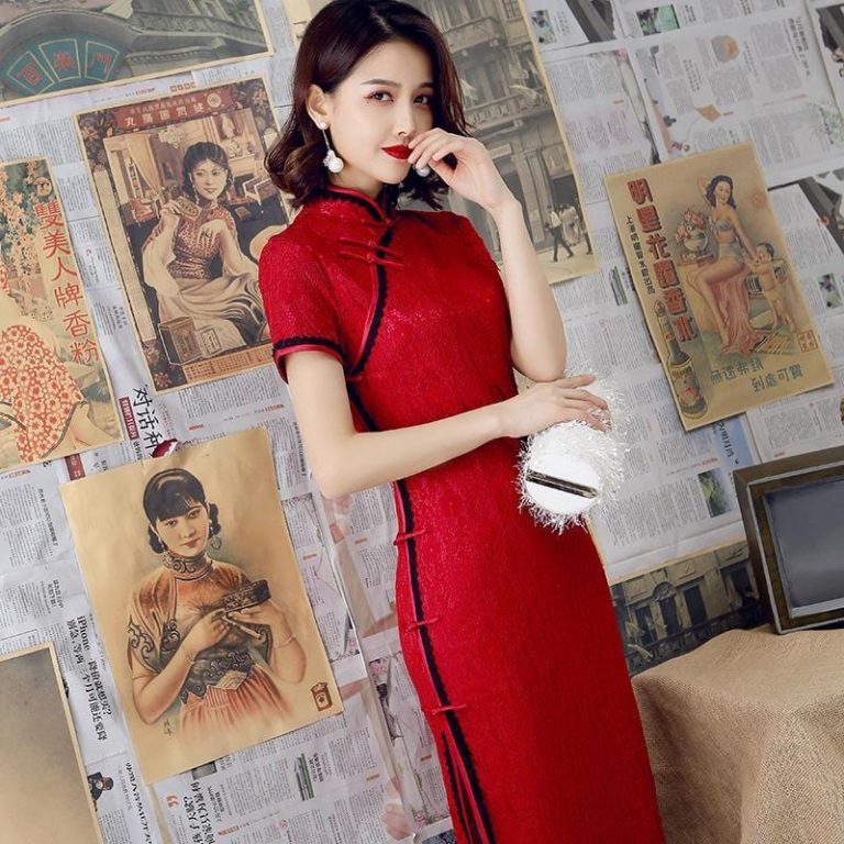 Split Qipao Chinese Dress