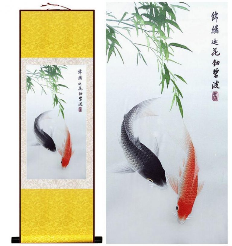 Chinese Painting Red Fish