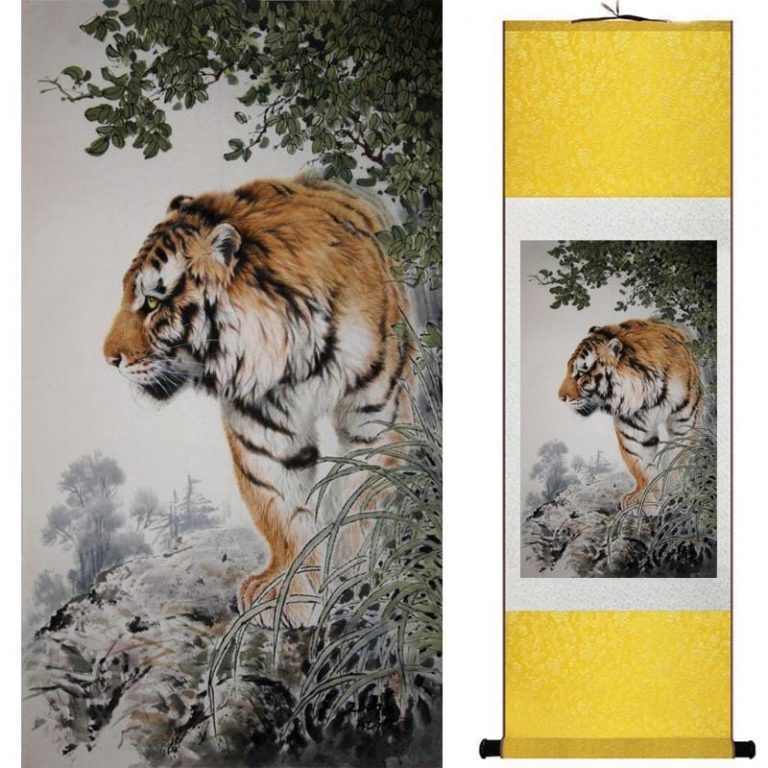 Chinese Painting Wisdom of the Tiger