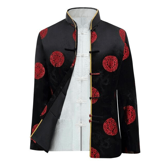 Black Men Chinese Jacket